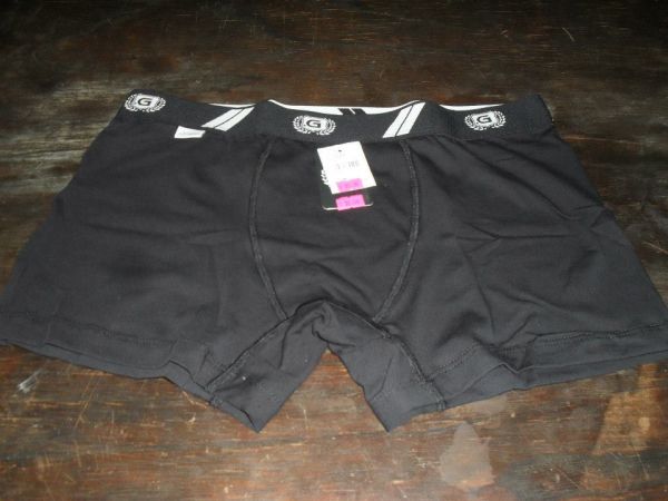 Cueca boxer de coton Preta Tam: G