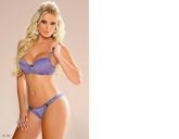 conjunto com renda roxo Colecao caricia