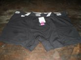 Cueca boxer de coton Preta Tam: G